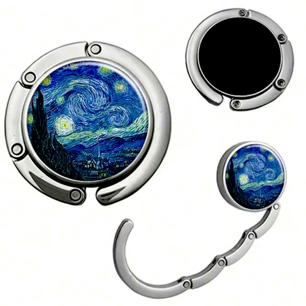 👜⭐️ STARRY NIGHT PATTERN HANGING HOOK FOR TABLES/DESK FOR PURSES/HANDBAGS❗️ - Picture 5 of 7